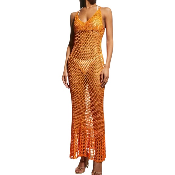 cult gaia Dresses & Skirts - Cult Gaia Silena Knit Crochet Maxi Coverup